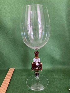 Nutcracker Stem Crystal Wine Glass - Picture 1 of 5