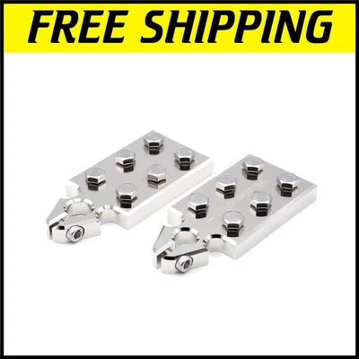 Compact 6-Contact SAE Battery Distribution Block - Nickel Plated for Durability - Image 1 of 4