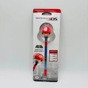 Super Mario Bobblehead Stylus Nintendo 3DS DS XL PowerA New Sealed Damaged Card - Picture 1 of 5