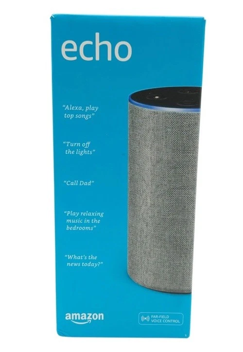 Amazon Echo 2nd Generation Smart Assistant Grey NIB - Image 1 of 4