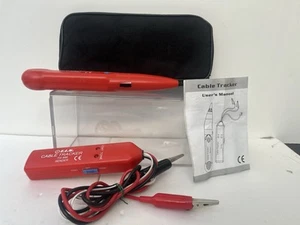 TIS Cable Finder Tone Generator Probe Tracker Wire Network Tester Tracer Set Red - Photo 1/10
