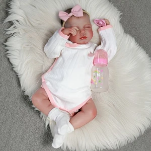 Lifelike Reborn Baby Dolls Vinyl Silicone Realistic Newborn Toddler Girl Gifts - Picture 1 of 5