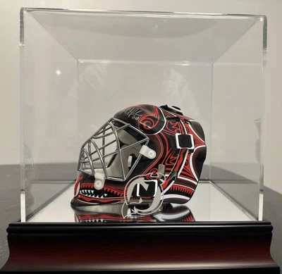 Martin Brodeur Autographed Mini Helmet in New Jersey Devils Display Case *COA* - Image 1 of 4