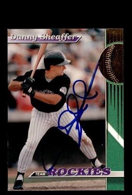 Signed Baseball Card Auto Danny Sheaffer 1993 Topps Stadium Club Rockies #28 - Image 1 of 2