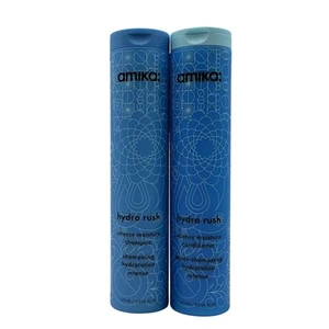 Amika Hydro Rush shampoo e balsamo idratante intenso 9,2 fl. oz Duo - Foto 1 di 1