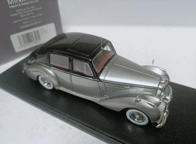 Spark escala 1:43 Bentley tipo R 1954 plateado negro top sedán modelo de coche Foto 1 de 4