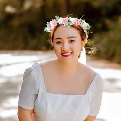  Couronne Fleur Mariage Accessoire De Cheveux Fille Fleurs Pour Les Filles - Photo 1/4