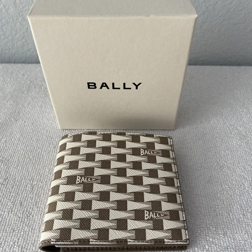 Bally PNT BIFOLD 8CC Men's Desert TPU Material Pennant Wallet MSRP $695 - Image 1 of 4