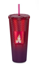 Nuevo vaso geométrico Starbucks Disneyland y pajita rojo taza fría castillo Disney - Imagen 1 de 4