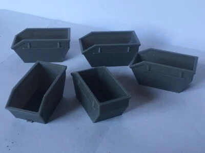 5 Stk. Container Schuttcontainer Baucontainer Baustelle 1:87 H0 - Bild 1 von 2