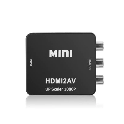 HDMI-compatible to RCA Converter AV/CVSB L/R Video Box HD 1080P 1920*1080 60Hz H - Image 1 of 4