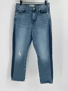 Pantalones de mezclilla Madewell para mujer talla 28 azul tiro alto ajustados novio - Imagen 1 de 12