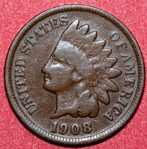 1908 Indian Head Cent 19mm - Picture 1 of 2