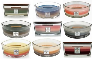 WoodWick Hearthwick Flame Trilogy Ellipse Jar Candle ~ Select Your Favorite(s)