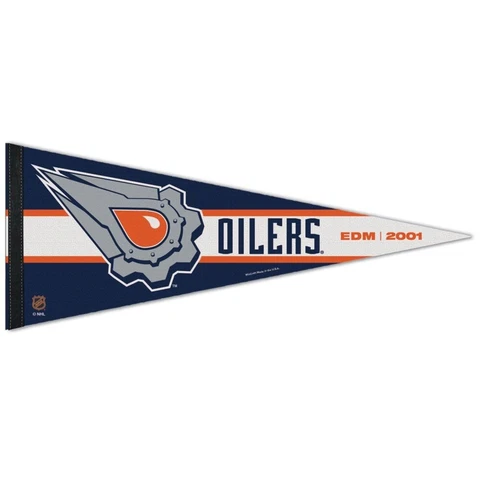 EDMONTON OILERS SPECIAL EDITION ROLL UP PREMIUM FELT PENNANT 12"x30" WINCRAFT 👀 Cover