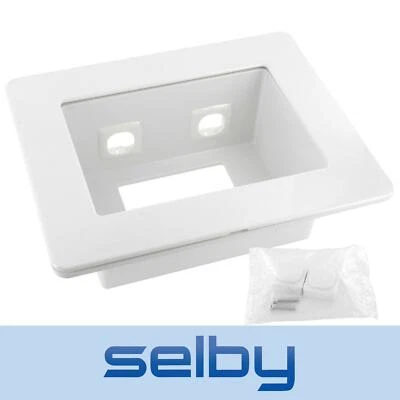 Wall Plate Recessed Box for Power Point Outlet + Clipsal type AV Connections - image 1 of 4
