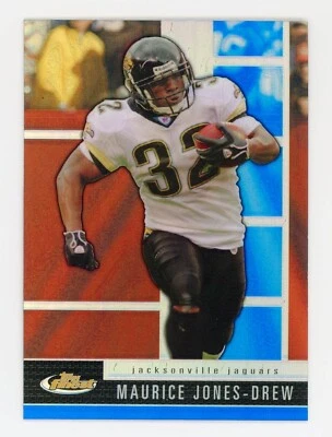 2008 Topps Finest Blue Refractor Xfractor Maurice Jones-Drew - Image 1 of 2