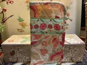 LEMON HILL~Fabric Eye Glass Case/Quilted~100% Cotton~Floral Design~Generous Cut~ - Picture 1 of 2