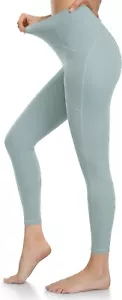 WTNING High Waist Green Leggings XS Womens Pockets Tummy Control 0-2 - Picture 1 of 11