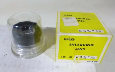 Lente de Ampliación Prinz 50mm F 3.5 con Caja y Protector de Lente Original Nuevo de Lote Antiguo  Foto 1 de 4