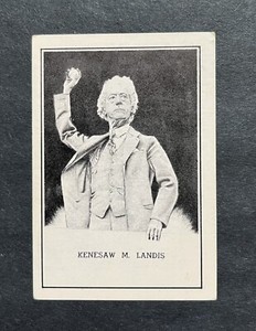 1950-56 Callahan Hall of Fame Kenesaw Mountain Landis Kenesaw Landis HOF