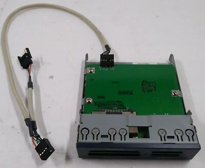 HP Pavilion 3.5 Dark Gray 4-Slot 7-In-1 Memory Card Reader + Cable P/N 5069-6272 - Image 1 of 4