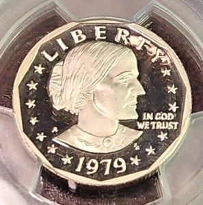 1979-S Susan B. Anthony Dollar PCGS PR69DCAM Type 1 - Picture 1 of 4