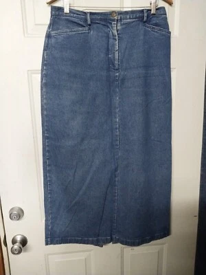 Maxi falda vaquera midi vintage de mezclilla para mujer Susan Bristol con botones 14 Foto 1 de 4