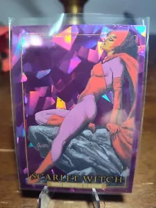 2024 UD Marvel Masterpieces '92 Platinum #47 Scarlet Witch Purple Crystals - Bild 1 von 2