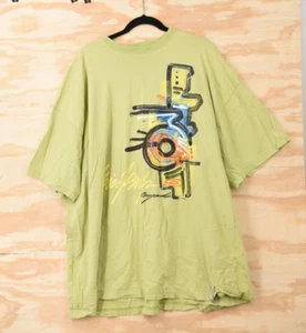 T-shirt uomo Miskeen dipinta a mano graffiti cristallo borchie logo S/S 3XL - Foto 1 di 12