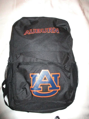 **AUBURN TIGERS Full Size Adjustable BACKPACK #4 - New w/ Tags** Cover