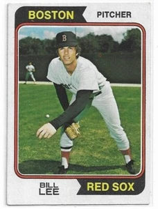BILL LEE 1974 Topps Baseball card #118 Boston Red Sox NR MT - Picture 1 of 1