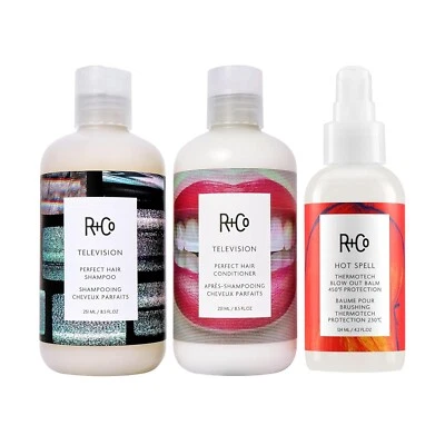 R+Co Hot Spot Care Kit Champú, Acondicionador, Hot Spell Thermo Tech Bálsamo Explosivo Foto 1 de 2
