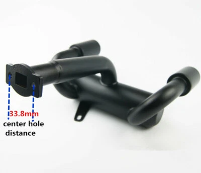 Tubo de escape de aluminio afinado Duel para motor Rovan King HPI Baja 5B 5T KM SC Foto 1 de 4