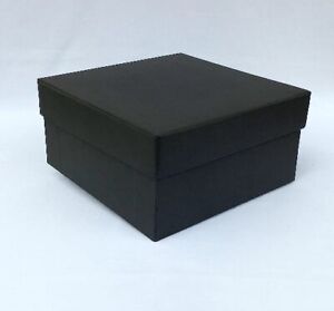  Hand Made Gift Box Black Outer Paper | Lid & Box | Eco Friendly Bio Degradable