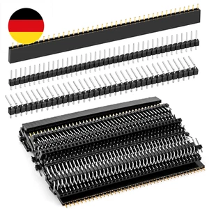 2.54mm 40 Pin Header Gerade Einreihige Stapelbare Buchsenleiste, 45 Stück Männli - Bild 1 von 7