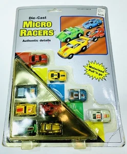 Micro Racers Die-Cast Large 9 Car Pack - RARE Woolworth Vintage Sealed - Bild 1 von 12