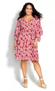 MSRP $69 Loralette Day Date Mini Dress Pink Floral Size 14/16 - Picture 1 of 2