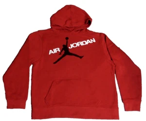 Jordan Hoodie Teen Boys XL Red Hoodie Sweatshirt Sweater Jump Man Air Logo - Picture 1 of 7