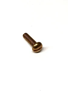 (100) 10-32 X 5/8 Round Head Machine Screws Brass Slotted 1032 3/16x.625 BRASS - Picture 1 of 4
