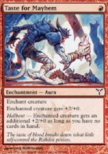 TASTE FOR MAYHEM Dissension MTG Magic the Gathering Cards DJMagic