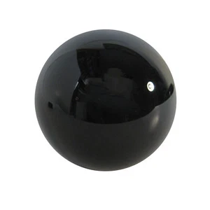 NEW Black Crystal Gazing Ball 50mm with Wood Stand - US Seller! - Picture 1 of 3