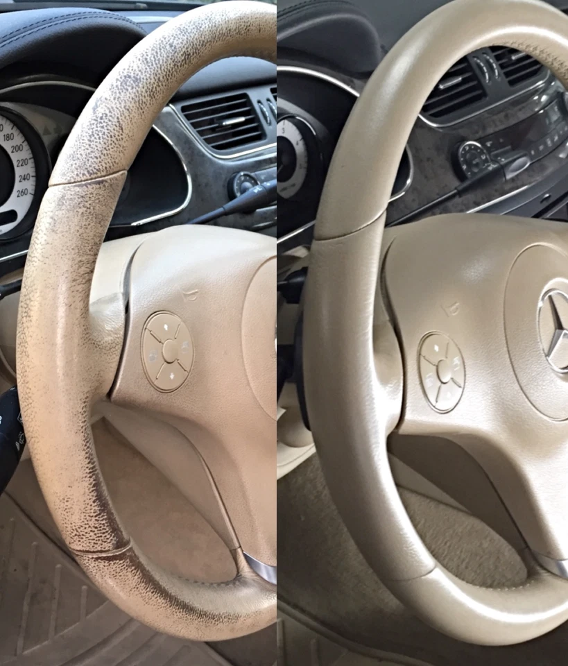 Kit Ripristina Colore Volante Pelle Mercedes CLS Interni beige cashmere C219 - Imagen 1 de 1