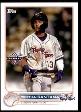 2022 Pro Debut Base #PD-127 Cristian Santana - Lakeland Flying Tigers