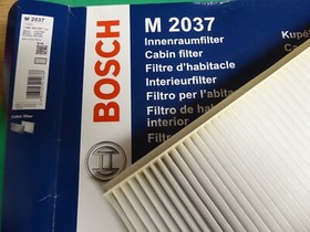 A160 Mercedes Bosch Cabin Pollen Filter CDi & others fits M2037 1987432037