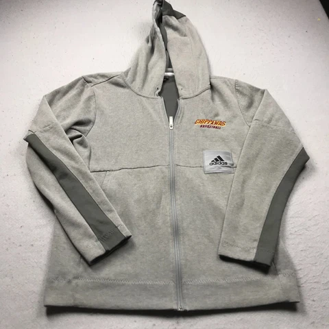 Central Michigan Chippewas Hoodie Mens Medium Gray Sweatshirt Basketball NCAA Cover