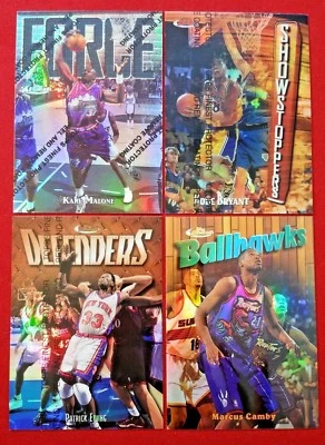 1997-98 Topps Finest Refractor Dumars Jones Bradley Baker Miller PSA - Image 1 of 2