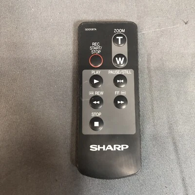 Sharp G0008TA Camcorder Remote Control Tested Working OEM - Image 1 of 2