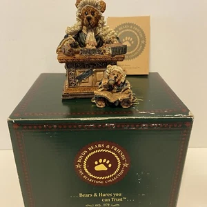 Figura de abogado Boyds Bear Judge Griz Hissonah 1993 en caja 228303 - Imagen 1 de 9