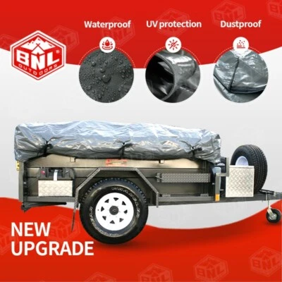 PVC Travel Covers For Camper Trailer Tent, Fit For Approx. 2.3x1.75(M) Bed Base. - image 1 of 4